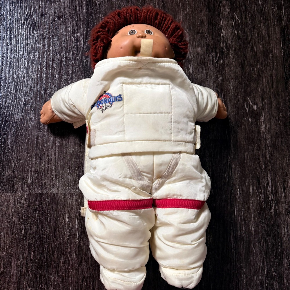 Cabbage Patch Kids Doll Unisex 16" White Young Astronauts USA Space Suit Vintage